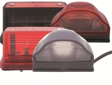 Registration plate lamps